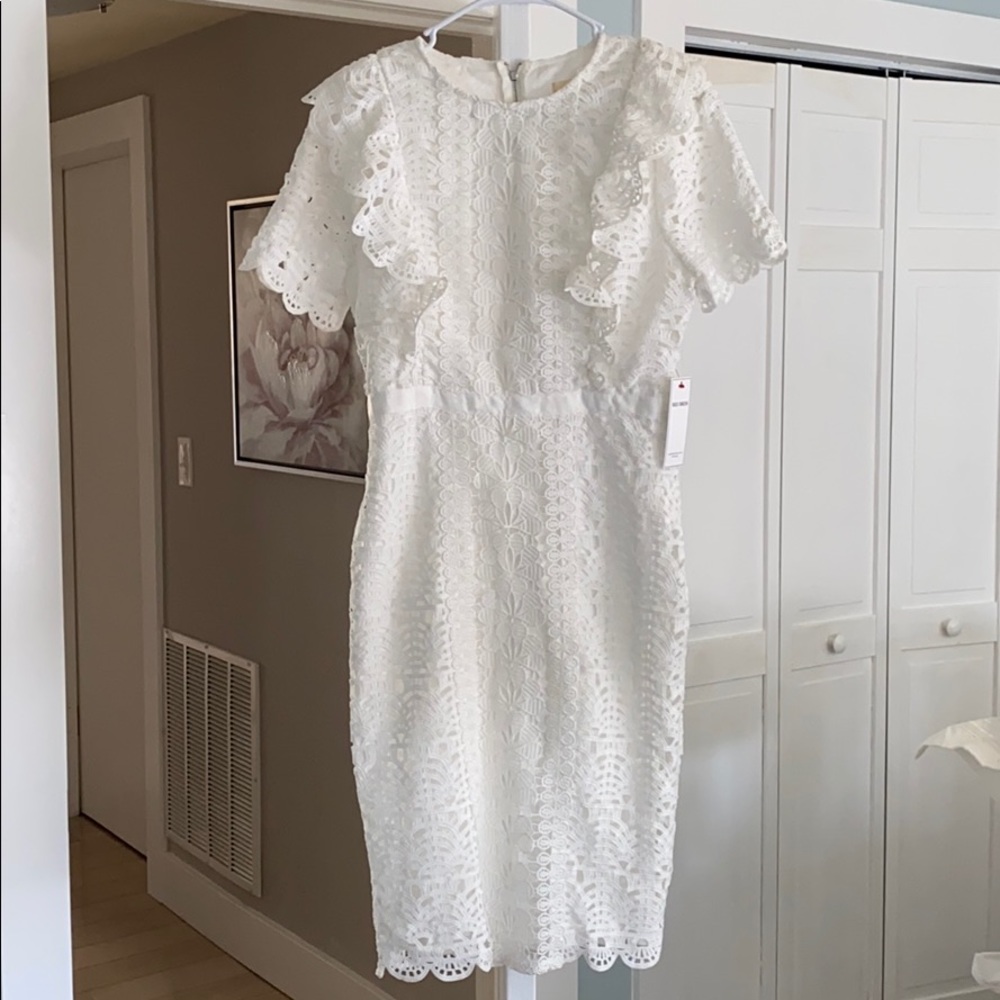 COPY - NWT White Lace Dress with Sleeves